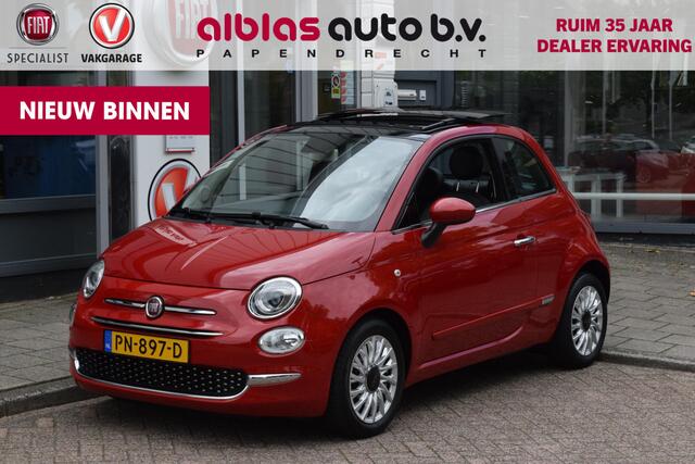 Fiat 500 0.9 TwinAir Turbo Lounge|Leer|Nav|Schuifdak