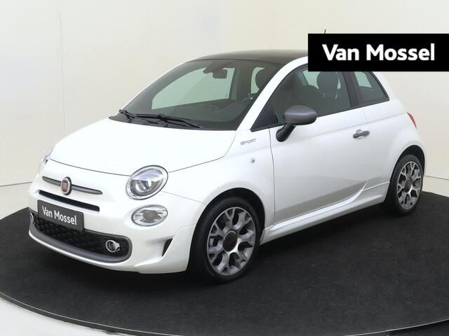 Fiat 500 1.0 Hybrid Sport | Navigatie | Parkeersensoren Achter| Android Auto Apple Carplay| LM Velgen | Weinig KM