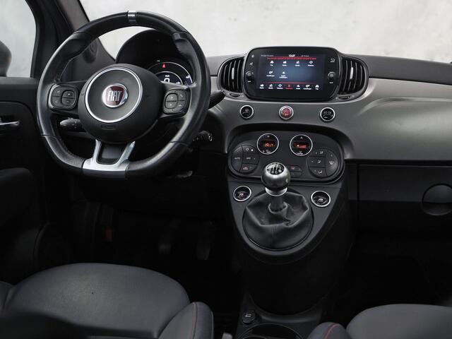 Fiat 500 1.0 Hybrid Sport (VIRTUAL COCKPIT, GROOT NAVI, CLIMATE, HALF LEDER, SPORTSTOELEN, PARKEERSENSOREN, GETINT GLAS, ELEK RAMEN, NIEUWSTAAT)