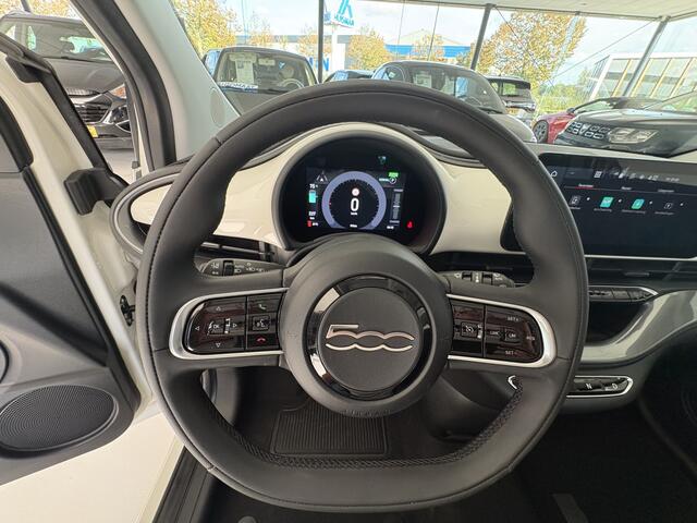 Fiat 500 Icon 42 kWh Airco - Apple carplay - Bluetooth - Cruise control - Keyless start - Navigatie - Licht metalen velgen 16 inch - Draadloze telefoonoplader - Elektrische ramen voor - Led verlichting - Stuur multifunctioneel - Stuur leder - Centrale vergrendeling met afstandsbediening – foto 7
