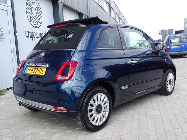 Fiat 500C 1.2 Star Cabrio, Leder Sport Interieur, Navigatie, Airco, CruiseControl, Parkeersensoren, LM-velgen