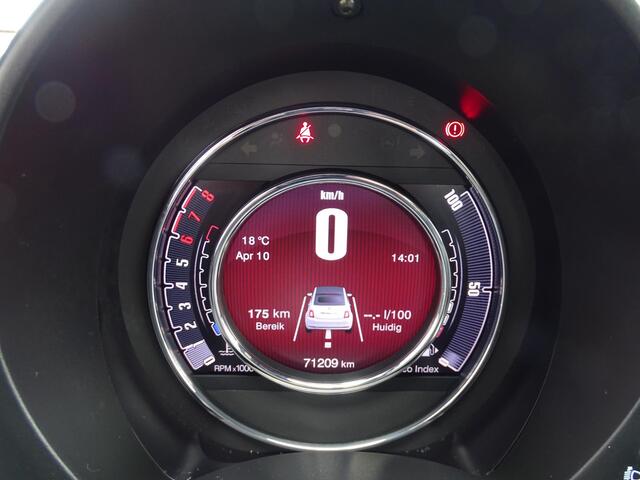Fiat 500C 1.2 Star Cabrio, Leder Sport Interieur, Navigatie, Airco, CruiseControl, Parkeersensoren, LM-velgen