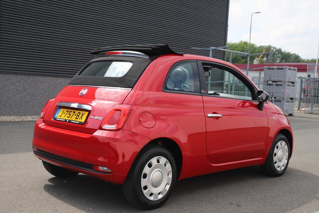 Fiat 500C 1.0 Hybrid Cabrio Rosso /45.000 km/Airco/USB/¤39 per mnd