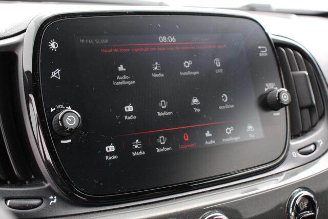 Fiat 500C 1.2 Lounge Navigatie Apple Carplay/Android Auto Climate Control Cruise Control Parkeersensoren Achter Lichtmetalen Velgen