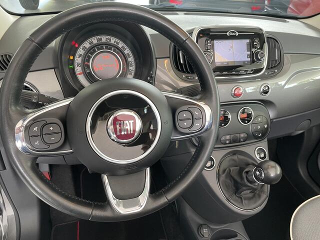 Fiat 500C 0.9 TwinAir Turbo Lounge Open dak - Airco - Parkeersensoren achter - Navigatie - Leder stuurwiel - Licht metalen velgen 15 inch