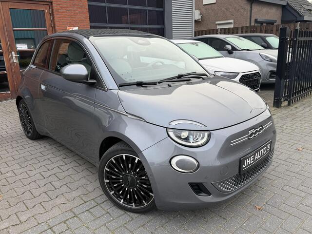 Fiat 500C La Prima 42 kWh | Leer | Camera | Stoelverwarming | Carplay |