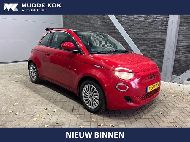 Fiat 500C RED 42 kWh | Stoelverwarming | Keyless | Android | Draadloze Telefoonlader