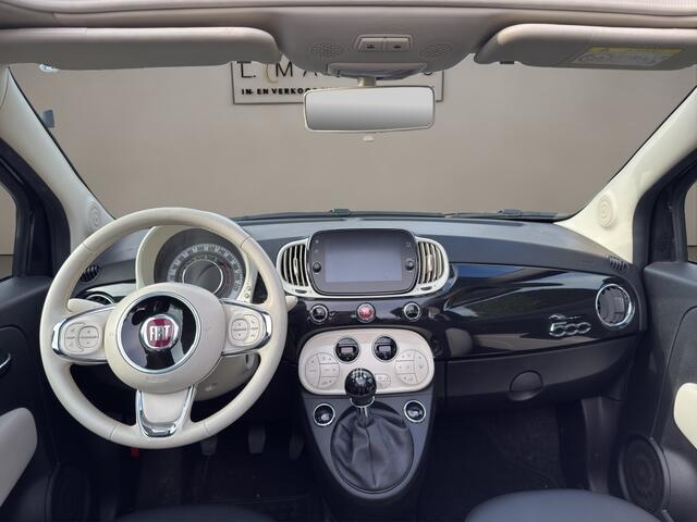 Fiat 500C 1.0 Hybrid Dolcevita 2022 ZWART | Cabriolet | Leder | Airco