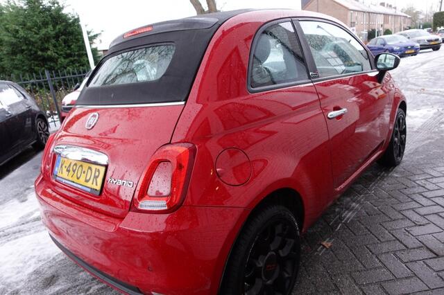 Fiat 500C 1.0 Black en Red Edition Hybride