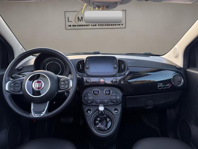 Fiat 500C 1.2 Lounge 2019 ZWART | Automaat | Cabriolet | Navigatie