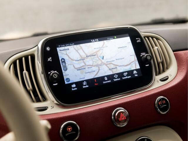 Fiat 500C 1.2 Lounge Sport (DUAL TONE LAK, FACELIFT, VIRTUAL COCKPIT, GROOT NAVI, CLIMATE, CRUISE, LEDEREN SPORTSTOELEN, XENON, BLUETOOTH, NIEUWSTAAT)