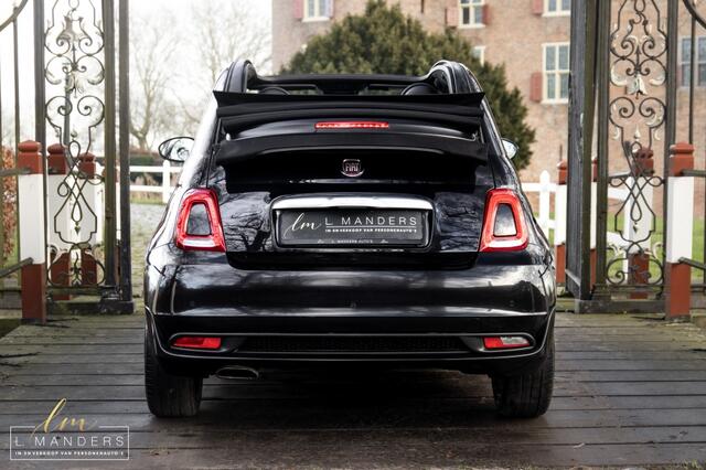Fiat 500C 1.0 Hybrid Rockstar 2021 ZWART | Cabriolet | Leder | Sport
