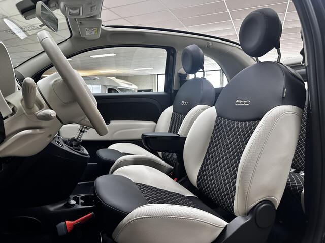 Fiat 500C 1.0 Hybrid Star /Elek. kap! /DAB+! /Navi /Half Leder /Climat /Cruise /Elek. pakket /Bluetooth /Regensensor /16"LMV /PDC /Mistlampen /Isofix /Armsteun.