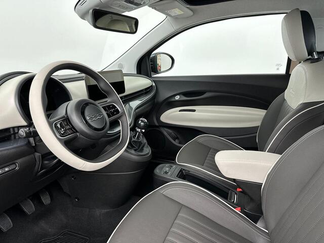 Fiat 500C 1.0 Hybrid La Prima | Cabrio | Camera | Navigatie | Sensoren voor&achter | Stoel&Stuur Verwarming | Apple Carplay&Android Auto | Adaptive Cruise Control | 2 + 6 jaar speciale garanite!