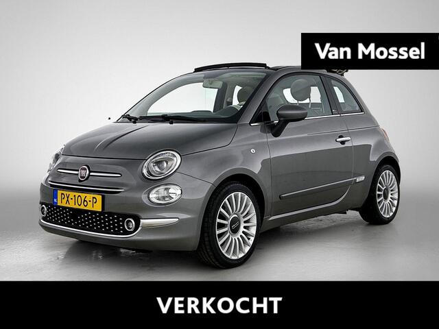 Fiat 500C 0.9 TwinAir Turbo Lounge | Airco | Leder | Parkeersensoren | Lichtmetalen velgen | Cabrio!