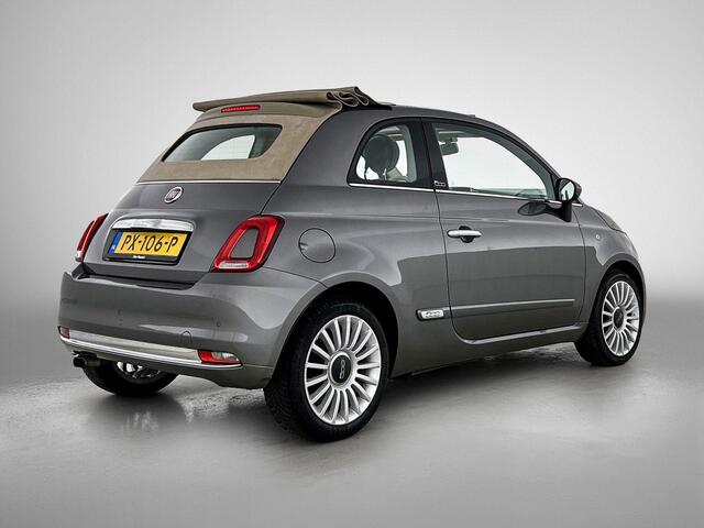Fiat 500C 0.9 TwinAir Turbo Lounge | Airco | Leder | Parkeersensoren | Lichtmetalen velgen | Cabrio!
