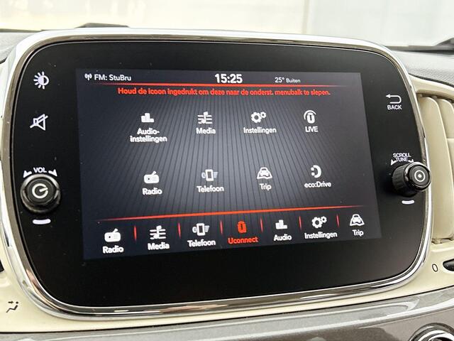 Fiat 500C 0.9 TwinAir Turbo Lounge | Airco | Leder | Parkeersensoren | Lichtmetalen velgen | Cabrio!