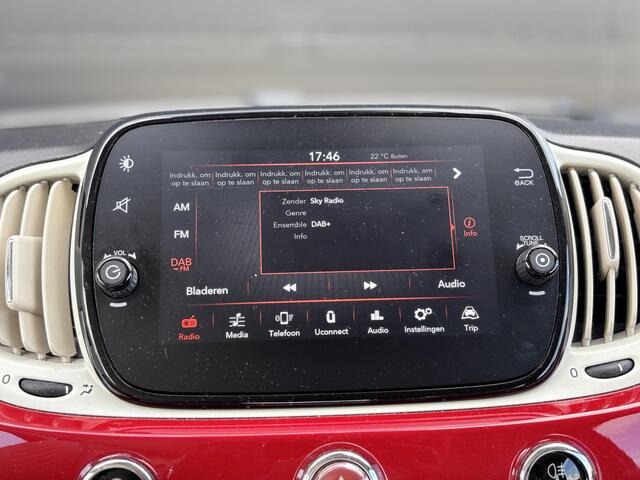 Fiat 500C 1.0 Hybrid Lounge | Dealeronderhouden | Apple/Android | Cruise Control