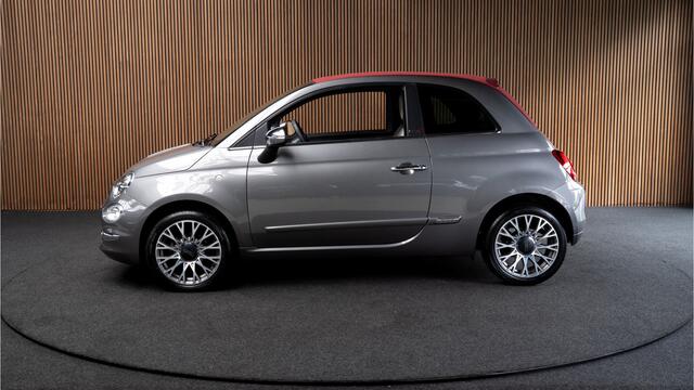 Fiat 500C 1.0 Hybrid Dolcevita Navi Leer Cruise PDC Carplay Zwarte binnenhemel LM velgen