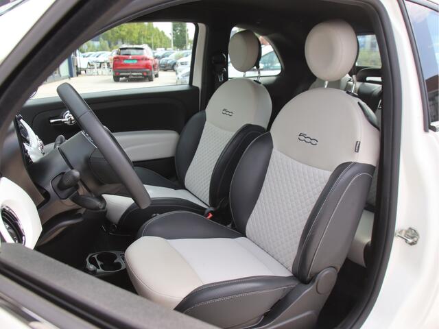 Fiat 500C 1.0 Hybrid Dolcevita Leder, Carplay, Cruise, Climate Zomeractie!