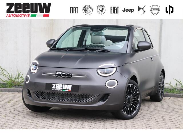 Fiat 500C La Prima 42 kWh | "Matt Grijs" | Technology | Winter | Camera | 17"