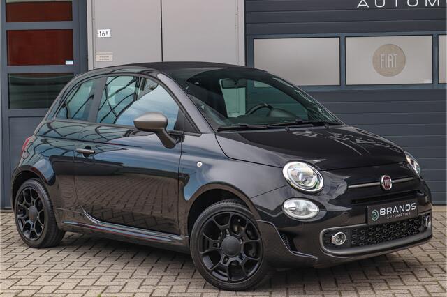 Fiat 500C 1.2 S Navi Carplay Airco Black on black PDC