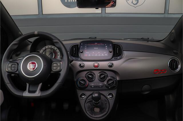 Fiat 500C 1.2 S Navi Carplay Airco Black on black PDC