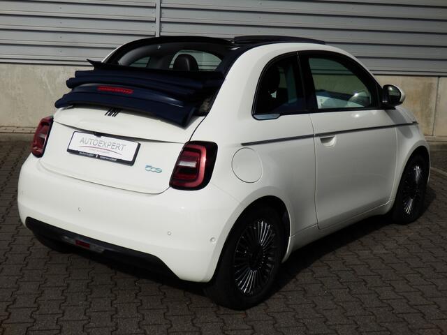 Fiat 500C Icon 42 kWh | Cabrio blauwe kap | Camera | Chroompakket | SOH 96 % I