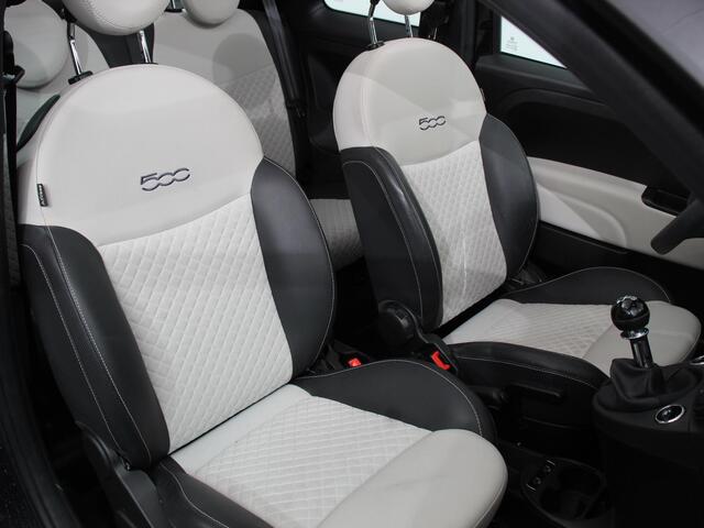 Fiat 500C 1.0 Hybrid Dolcevita Leder Navigatie Apple Carplay/Android Auto Parkeersensoren achter Cruise Control Climate Control
