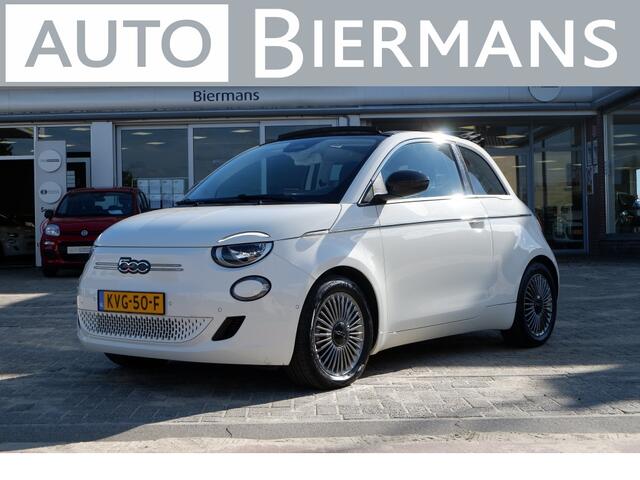 Fiat 500C 42 kWh ICON / INCL 12mnd BOVAG / Apple carplay / Camera / Stoelverwarming