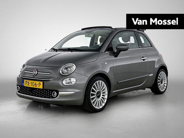Fiat 500C 0.9 TwinAir Turbo Lounge | Airco | Leder | Parkeersensoren | Lichtmetalen velgen | Cabrio!