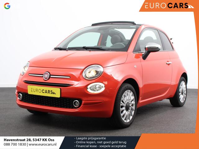 Fiat 500C 1.0 Hybrid Cabrio Navigatie Climate Control Cruise control Lichtmetalen velgen Apple Carplay/ Android Auto Navigatie Parkeersensor achter