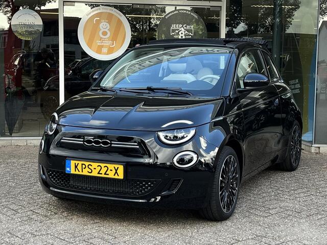 Fiat 500C La Prima 42 kWh | Cabrio | Apple-Android | Parkeercamera