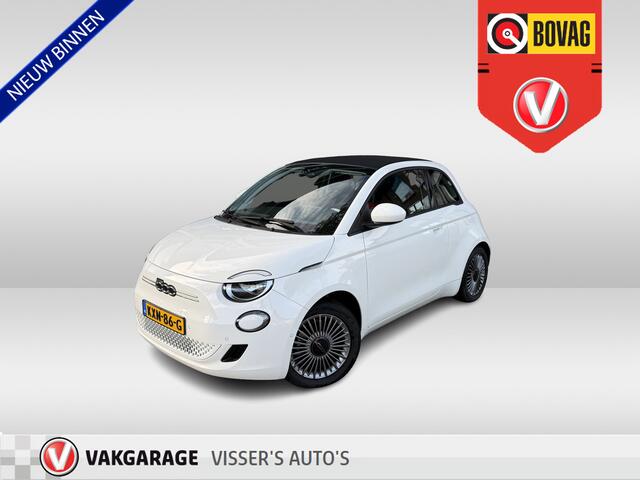 Fiat 500C Urban 42 kWh | SOH 98.43% | all season banden | stoelverwarming | applecarplay/android auto | achteruitrijcamera |