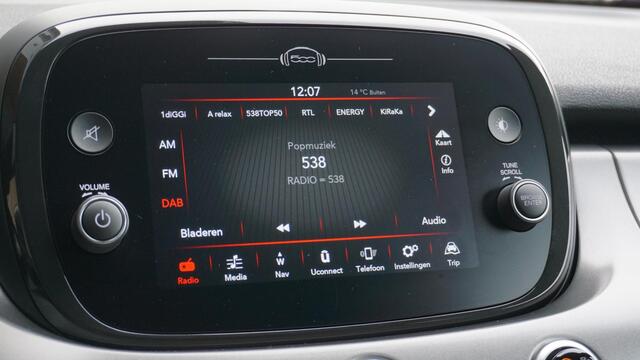 Fiat 500X 1.0 120pk GSE Sport H-Leder Keyless 18inch LM LED Navi Stoelverwarming *Zeer Nette Fiat* 54850km!