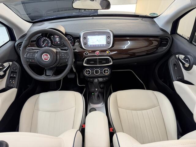 Fiat 500X 1.3 FireFly Turbo Yacht Club Capri, 150Pk, 2022, 2de eigenaar, Volledig leder, LED Koplampen, Stoel + stuurverwarming, Navigatie, Camera,