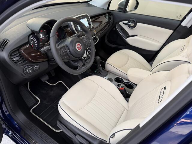 Fiat 500X 1.3 FireFly Turbo Yacht Club Capri, 150Pk, 2022, 2de eigenaar, Volledig leder, LED Koplampen, Stoel + stuurverwarming, Navigatie, Camera,