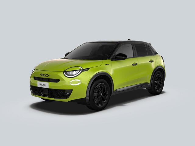 Fiat 600 1.2 145pk Hybrid Sport | Clima | Cruise | Navi | 18" | Winter Pack | Apple Carplay | BSM