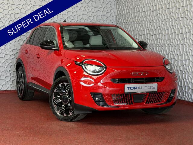 Fiat 600 1.2 HYBRID LA PRIMA CAMERA CARPLAY ADAP.CRUISE STOELVERW. ELEK.KLEP LEER MASSAGE ELEK.STOEL 18''LMV ? Top Auto Fiat Wijchen , 30 Jaar ervaring in Fiat , Wij leveren de : Icon / La Prima / Pop / Sport . Urban / Benzine / Hybrid . Met Fabrieksgarantie ?