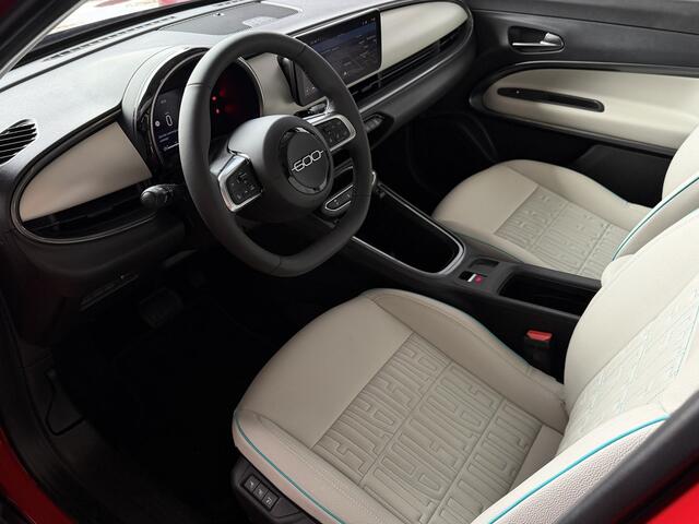 Fiat 600 1.2 HYBRID LA PRIMA CAMERA CARPLAY ADAP.CRUISE STOELVERW. ELEK.KLEP LEER MASSAGE ELEK.STOEL 18''LMV ? Top Auto Fiat Wijchen , 30 Jaar ervaring in Fiat , Wij leveren de : Icon / La Prima / Pop / Sport . Urban / Benzine / Hybrid . Met Fabrieksgarantie ?
