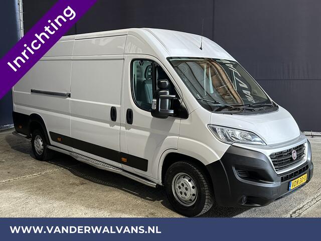 Fiat DUCATO 3.0 NP 136pk L4H2 Post NL inrichting Euro6 Airco | Camera | Navigatie sidebars, 270 graden achterdeuren, schappen, doorloopdeur
