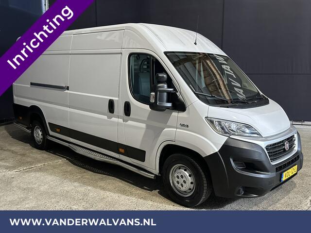 Fiat DUCATO 3.0 NP 136pk L4H2 Post NL inrichting Euro6 Airco | Camera sidebars, 270 graden achterdeuren, schappen, doorloopdeur