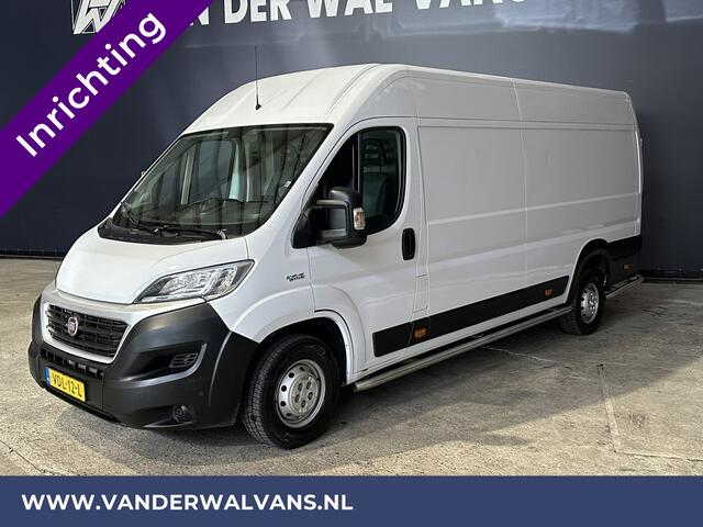 Fiat DUCATO 3.0 NP 136pk L4H2 Post NL inrichting Euro6 Airco | Camera sidebars, 270 graden achterdeuren, schappen, doorloopdeur