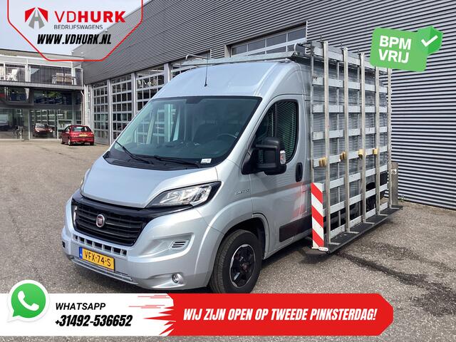 Fiat DUCATO 2.3 MJ 120 pk L2H2 BPM VRIJ! Glasresteel/ Glastransporter/ Glaswagen/ Navi/ Climate/ Camera/ 2.5t Trekverm/ Imperiaal