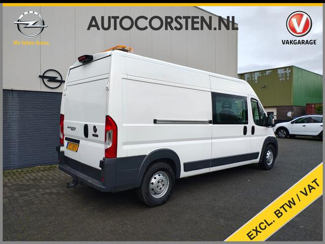 Fiat DUCATO 35H 3.0I CNG Dubbele Cabine EURO 6 Maxi Gran Volume DC Airco Camera Trekhaak Standkachel Betonplex Vloer Wandbetimmering Schuifdeur 1e Eigenaar CNG Aardgas