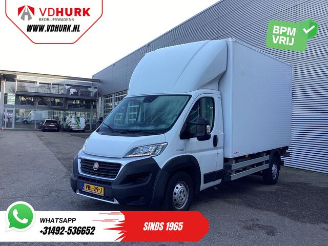 Fiat DUCATO 2.3 MJ 150 pk Bakwagen 377x220x222 Laadklep/ Zijdeur/ Spoiler/ Tacho/ Gev.Stoel/ Camera/ Climate/ Cruise/ Navi