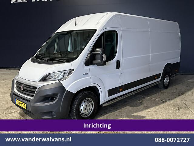 Fiat DUCATO 3.0 NP 136pk L4H2 Post NL inrichting Euro6 Airco | Camera | Navigatie | Sidebars | 270 graden achterdeuren, schappen, doorloopdeur