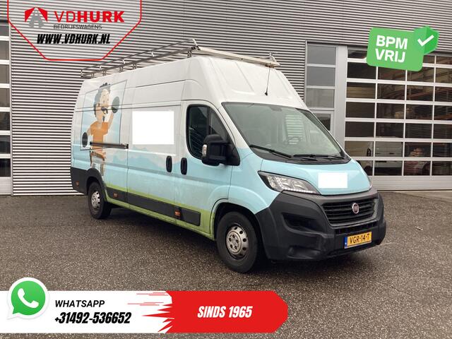 Fiat DUCATO 35 2.3 180 pk MJ L3H3 Glasresteel/ 3T trekverm./ Imperiaal + Ladder/ Navi/ Camera/ PDC/ Cruise/ Airco/ Trekhaak