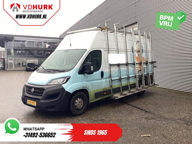 Fiat DUCATO 35 2.3 180 pk MJ L3H3 Glasresteel/ 3T trekverm./ Imperiaal + Ladder/ Navi/ Camera/ PDC/ Cruise/ Airco/ Trekhaak