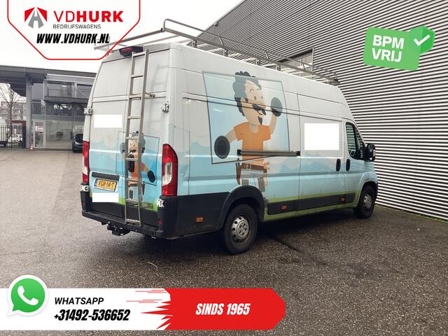 Fiat DUCATO 35 2.3 180 pk MJ L3H3 Glasresteel/ 3T trekverm./ Imperiaal + Ladder/ Navi/ Camera/ PDC/ Cruise/ Airco/ Trekhaak